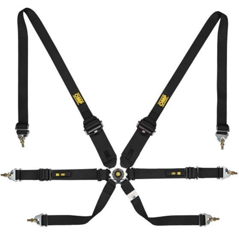 OMP Safety Harness One 2In Convertible Black Pull Up Conv Pull Down - (Fia 8853-2016) DA0-0205-A01-071 DA0-0205-A01-071 Photo - Primary