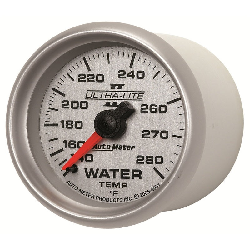 Autometer Ultra-Lite II 52mm 140-280 Deg F Mechanical Water Temp Gauge 4931 4931 User 2