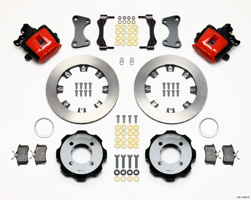 Wilwood Combination Parking Brake Rear Kit 11.75in Red 2011 Fiesta Rear 140-11900-R 140-11900-R Photo - Primary