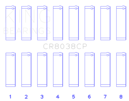 King Engine Bearings King 03-09 Ford Powerstroke V8 6.0L Diesel (Size +.25mm) Connecting Rod Bearing Set CR8038CP0.25 CR8038CP0.25 Photo - Primary