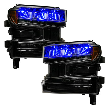 ORACLE Lighting Oracle 19-21 Silverado/Sierra 1500 RGB Demon Eye Headlight Upgrade Kit - ColorSHIFT w/o Controller 1440-334 1440-334 User 4