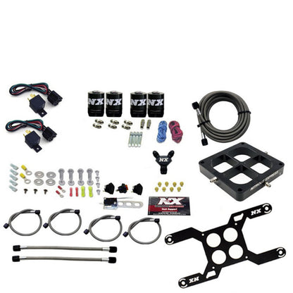 Nitrous Express Dry Quad Stage Billet Crossbar Plate System 100-2000hp (4500 Flange) w/o Bottle 66447-00 66447-00 Photo - Primary