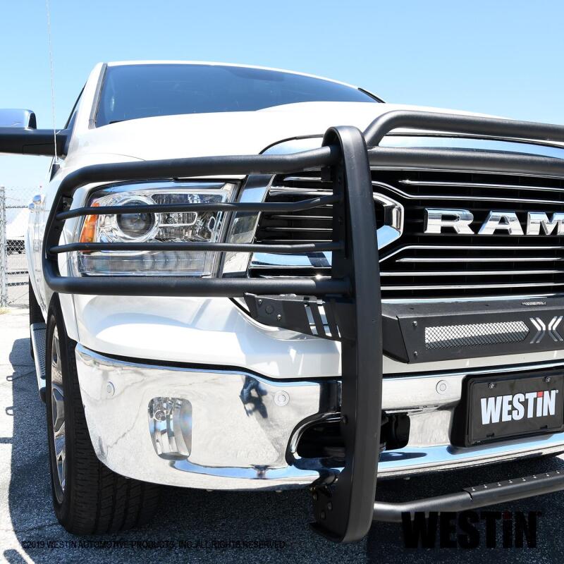 Westin 19-21 Ram 1500 Classic (Excl Rebel) Sportsman X Grille Guard - Textured Black 40-33545 40-33545 Photo - Mounted