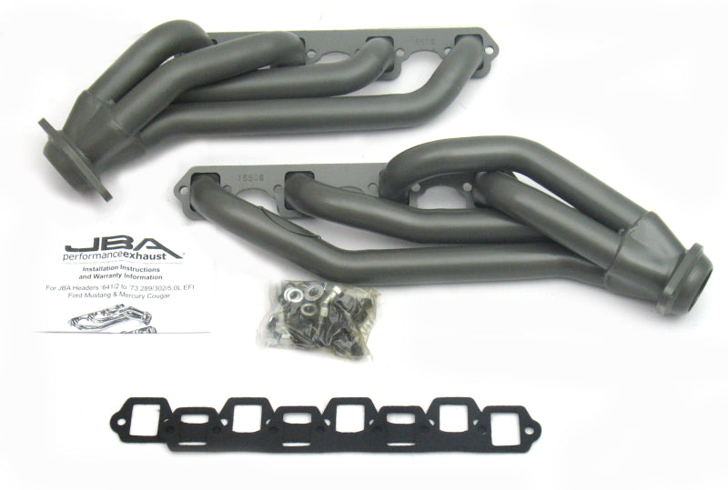 JBA 65-73 Ford Mustang 260-302 SBF 1-5/8in Primary Ti Ctd Mid Length Header 1650SJT 1650SJT Photo - Primary