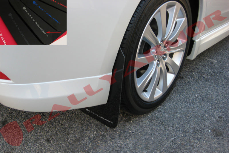 Rally Armor 08-11 2.5i & 08-10 WRX Mud flap Silver logo MF6-UR-BLK/SIL User 1
