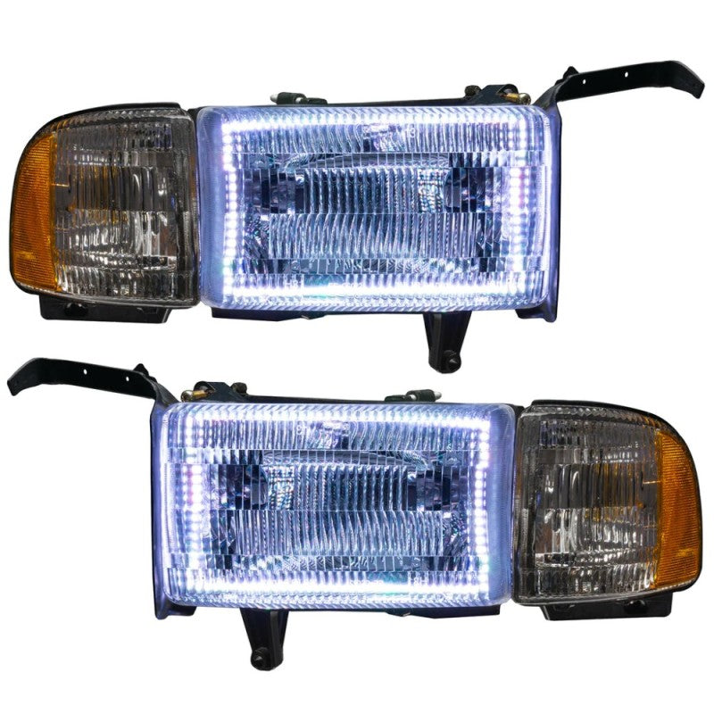 ORACLE Lighting Oracle 94-02 Dodge Ram Pre-Assembled Halo Headlights - ColorSHIFT w/ BC1 Controller 8167-335 8167-335 User 1