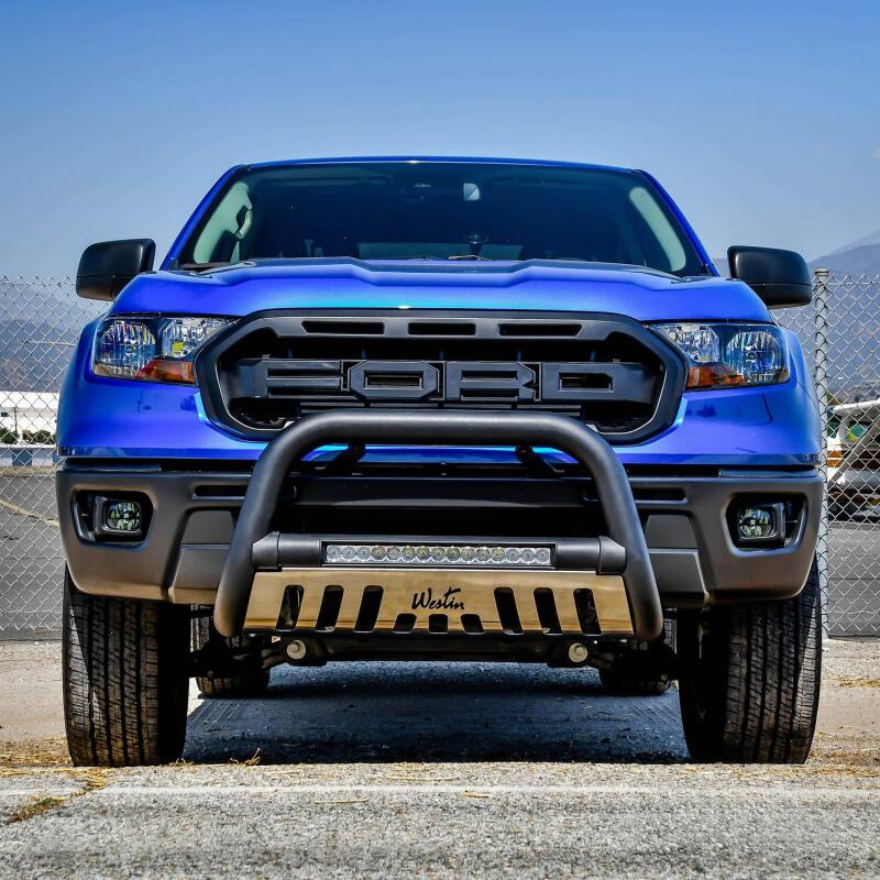Westin 19-22 Ford Ranger Ultimate LED Bull Bar - Tex. Blk 32-3985L 32-3985L Photo - Mounted
