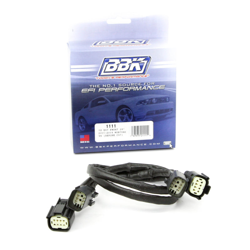 BBK Performance 2011-14 Mustang V6 3.7L Front O2 Extensions - 12In 1111 Photo - Primary