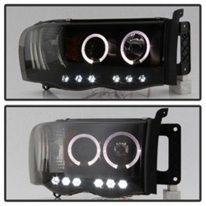 Spyder Dodge Ram 1500 02-05 03-05 Projector Headlights LED Halo LED Blk Smke PRO-YD-DR02-HL-BSM 5078384 5078384 Photo - Unmounted