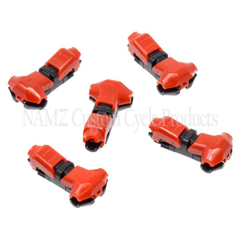NAMZ Lightning Splice Kit T-Connection 18-22g 1-Wire to 1-Wire (5 Pack) NLS-T11 NLS-T11 Photo - Primary