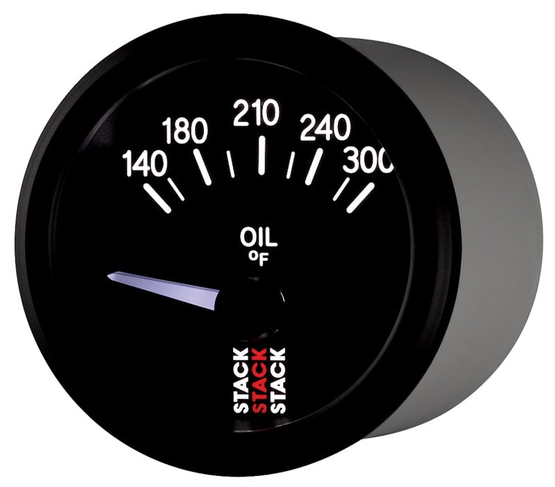 Autometer Stack 52mm 140-300 Deg F 1/8in NPTF Electric Oil Temp Gauge - Black ST3210 ST3210 User 3
