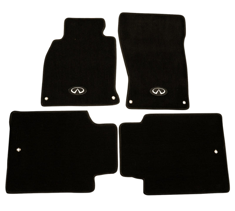 NRG Floor Mats - 13+ Infinity Q70 w/ Infiniti Emblem logo  (4 pieces) FMR-610 Photo - Primary