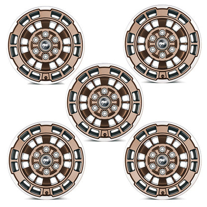 Ford Racing 21-23 Bronco 17x8.5 Wheel Kit - Sinister Bronze M-1007K-P1785BRN M-1007K-P1785BRN User 1