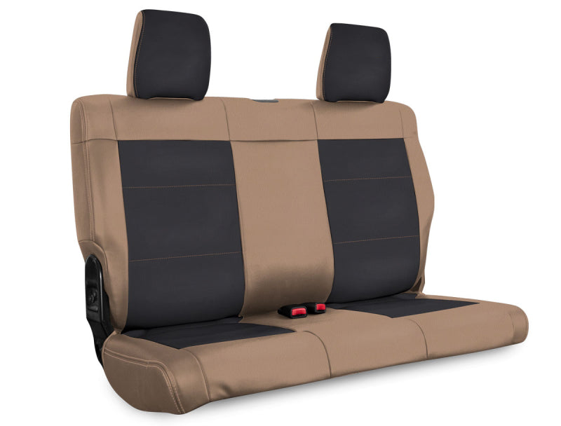 PRP Seats PRP 07-10 Jeep Wrangler JK Rear Seat Covers/2 door - Black/Tan B017-04 B017-04 Photo - Primary