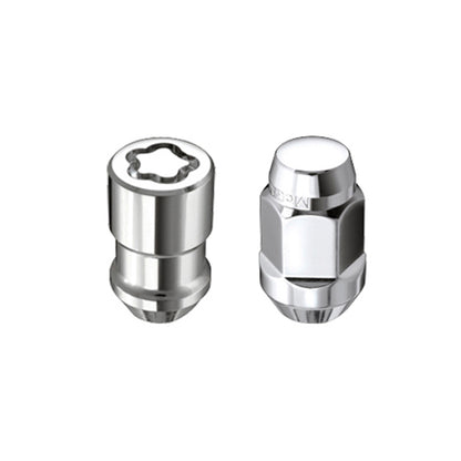 McGard 5 Lug Hex Install Kit w/Locks (Cone Seat Nut / Bulge) M12X1.5 / 3/4 Hex / 1.45in L - Chrome 84537 84537 Photo - Primary