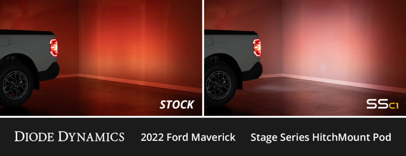 Diode Dynamics 2022+ Ford Maverick C1 Sport HitchMount LED Pod Reverse Kit DD7766 DD7766 User 6