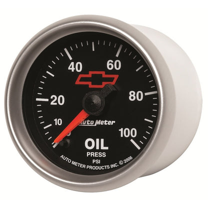 Autometer GM Bowtie Black 2-1/16in 0-100 PSI Oil Pressure - Stepper Motor 3653-00406 3653-00406 User 1