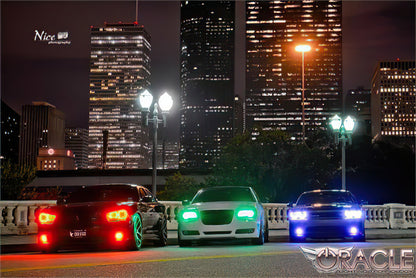 ORACLE Lighting Oracle 11-19 Chrysler 300C DRL Upgrade w/ Halo Kit - ColorSHIFT w/ 2.0 Controller 2642-333 2642-333 Photo - Close Up