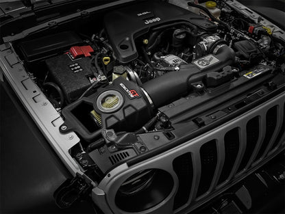 aFe Cold Air Intake System Momentum GT Pro GUARD 7 Jeep Wrangler (JL) 2018 75-76217 Photo - Mounted