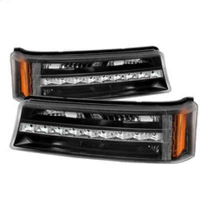 SPYDER Xtune Chevy Silverado 03-06 / Avalanche 02-06 LED Bumper Lights Black CBL-JH-CS03-LED-BK 9027482 9027482 Photo - Primary
