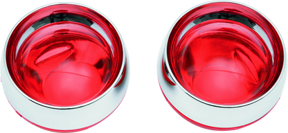 Kuryakyn Deep Dish Bezels With Red Lenses 2269 2269 Photo - Primary