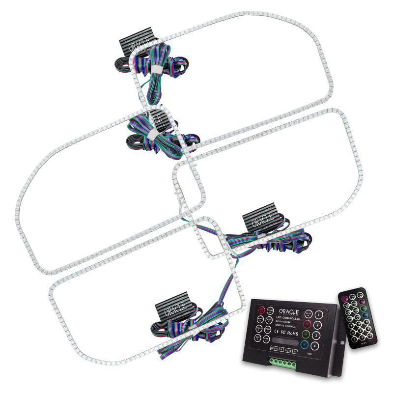 ORACLE Lighting Oracle Ford F250/350 11-16 Halo Kit (Square Ring Design) - ColorSHIFT w/ 2.0 Controller 2383-333 2383-333 Photo - Primary