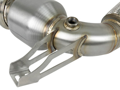 aFe Twisted Steel Street Series Down-Pipe 14-19 MINI Cooper S L4-2.0L (t) 48-36322-HC 48-36322-HC Photo - Unmounted