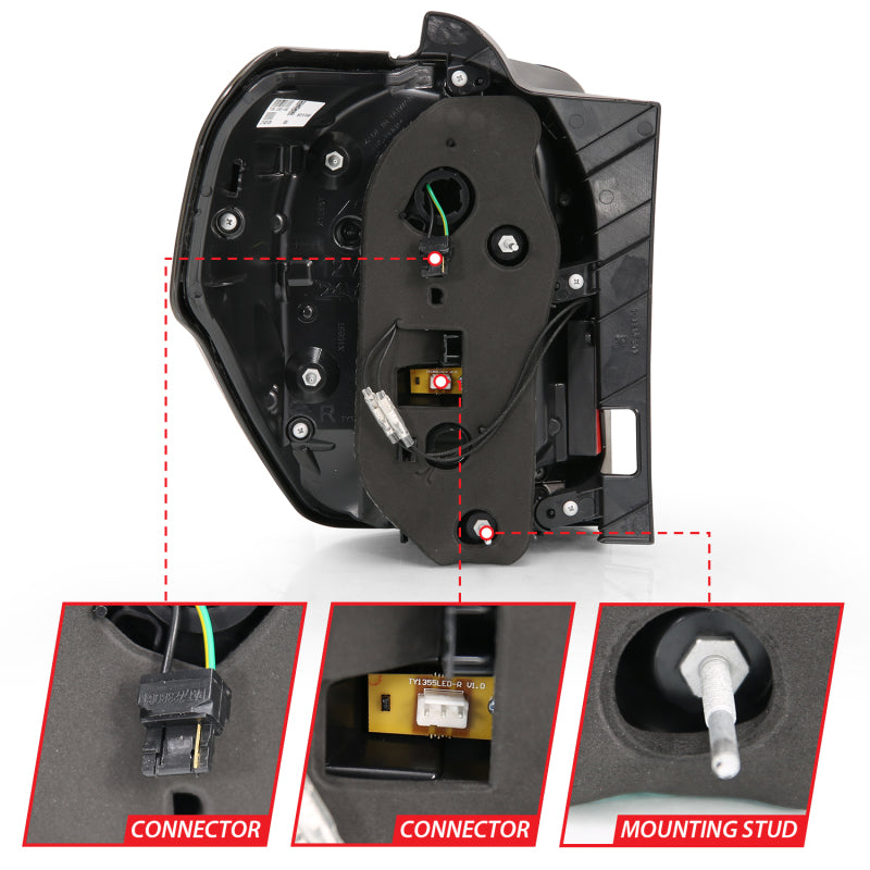 ANZO 2014-2020 Toyota 4Runner T.L Black Housing Smoke Lens Red Light Bar W/Sequential 311312 311312 Photo - Unmounted