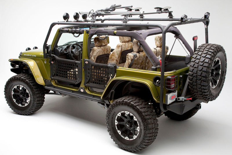 Body Armor 4x4 07-18 Jeep Wrangler JK 4 Door Cargo Roof Rack Box 2 Of 2 JK-6124-2 JK-6124-2 Photo - lifestyle view