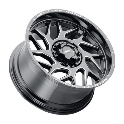 Weld Off-Road W117 20X10 Fulcrum 6X135 6X139.7 ET13 BS6.00 Gloss Black MIL 106.1 W11700098600 W11700098600 Photo - Primary