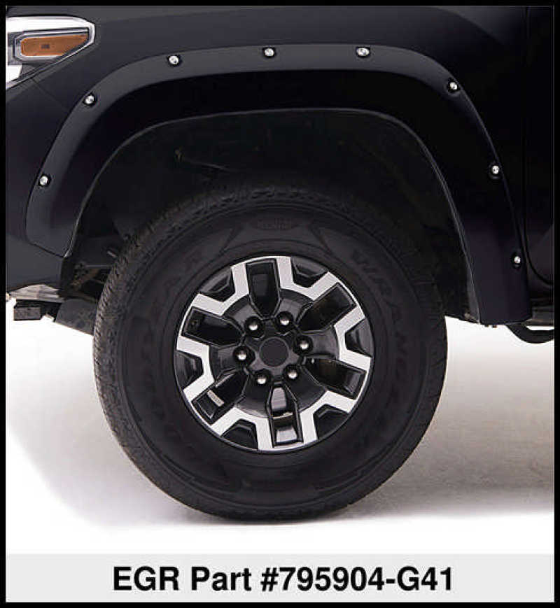 EGR 16+ Nissan Titan XD Bolt-On Look Color Match Fender Flares - Set - Black Metallic 795904-G41 795904-G41 Thumbnail