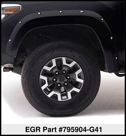 EGR 16+ Nissan Titan XD Bolt-On Look Color Match Fender Flares - Set - Black Metallic 795904-G41 795904-G41 Thumbnail