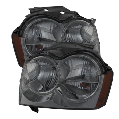 SPYDER Xtune Jeep Grand Cherokee 05-07 Crystal Headlights Smoke HD-JH-JGC05-AM-SM 9023262 9023262 Photo - Primary