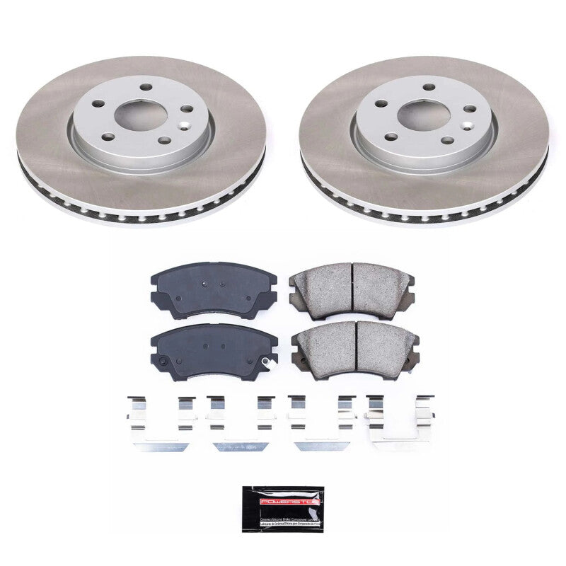 PowerStop Power Stop 10-11 Saab 9-5 Front Semi-Coated Rotor Kit SC3031 SC3031 Photo - Primary