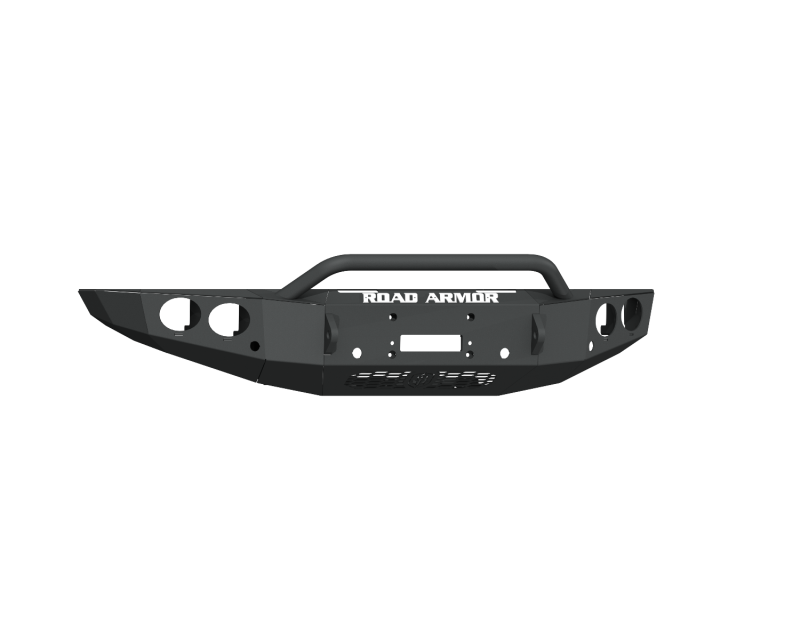 Road Armor 19-20 Ford Ranger Stealth Front Winch Bumper w/Round Light Pods/Pre-Runner - Blk 6191FR4B 6191FR4B Photo - Primary