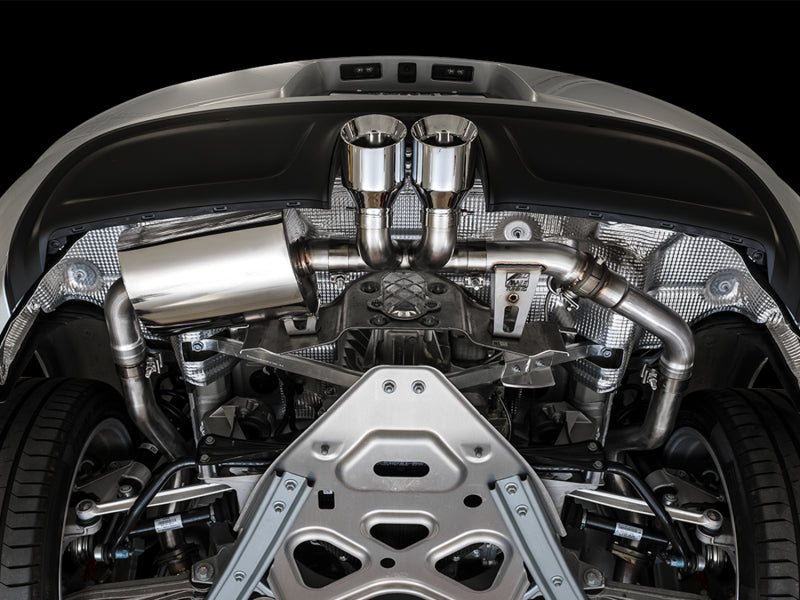 AWE Tuning Porsche 718 Boxster / Cayman SwitchPath Exhaust (PSE Only) - Chrome Silver Tips 3025-32020 3025-32020 Photo - Mounted