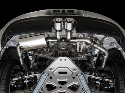 AWE Tuning Porsche 718 Boxster / Cayman SwitchPath Exhaust (PSE Only) - Chrome Silver Tips 3025-32020 3025-32020 Photo - Mounted