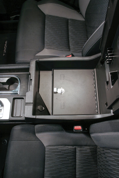 Tuffy Products Tuffy Console Safe W/ Keyed Lock For Toyota Tundra W/ Flow Thru Console 323-01 323-01 Photo - Mounted