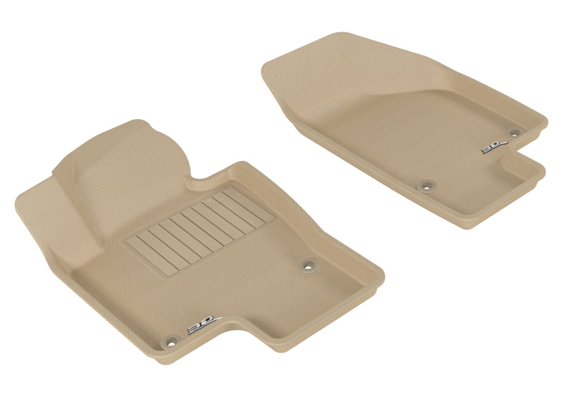 3D MAXpider 2006-2010 Volkswagen Passat Kagu 1st Row Floormat - Tan L1VW01511502 L1VW01511502 Photo - Primary