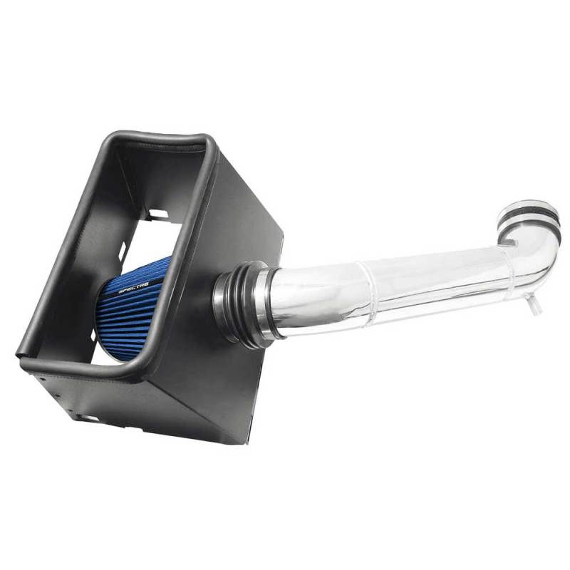 Spectre 03-08 Dodge RAM 1500/2500 V8-4.7/5.7L F/I Air Intake Kit - Clear Anodized w/Blue Filter 9932B 9932B Photo - Primary