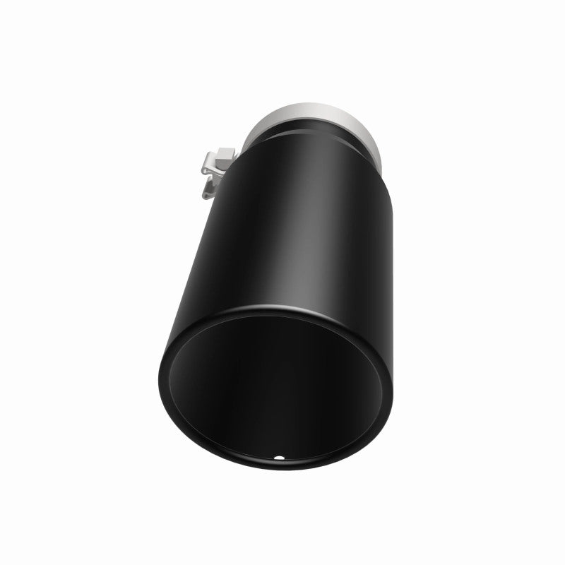 Magnaflow Tip Stainless Black Coated Single Wall Round Single Outlet 5in Dia 4in Inlet 13in L 35238 35238 360 Degree Image Set