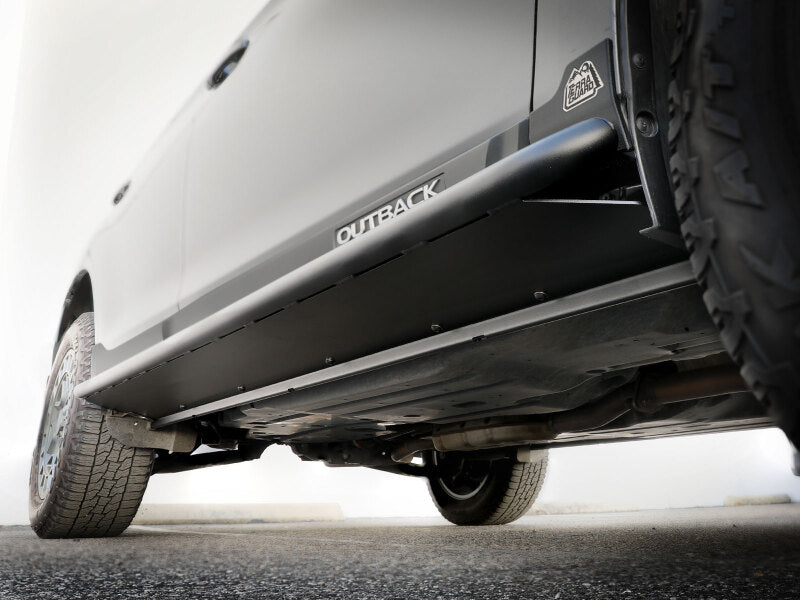 aFe POWER 15-19 Subaru Outback H4 2.5L / H6 3.6L Terra Guard Trail Slider Steps - Black 79-27002 79-27002 Photo - Mounted