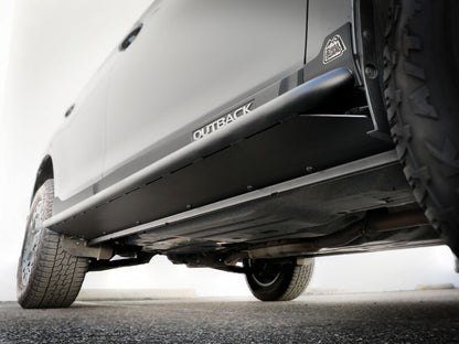aFe POWER 15-19 Subaru Outback H4 2.5L / H6 3.6L Terra Guard Trail Slider Steps - Black 79-27002 79-27002 Photo - Mounted