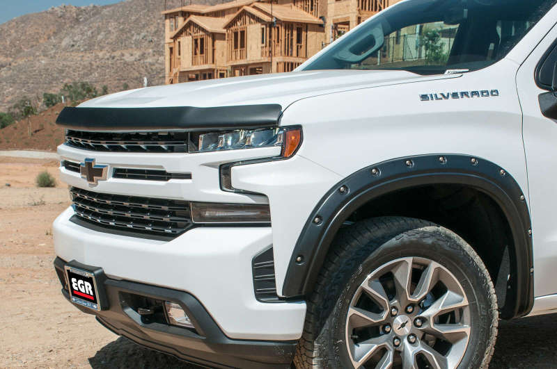 EGR 2019 Chevy 1500 Super Guard Hood Guard - Dark Smoke 301691 301691 Photo - Mounted