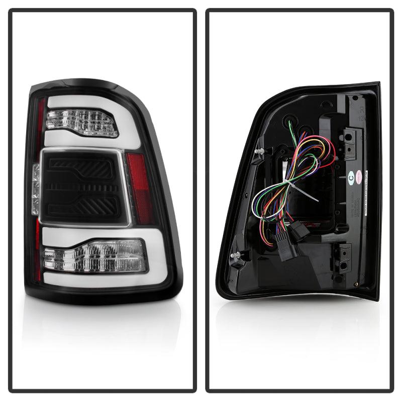 SPYDER Dodge RAM 1500 19-21 Factory LED Model LED Tail Lights - Red Clear ALT-YD-DR19LED-SEQ-BK 5088505 5088505 User 1