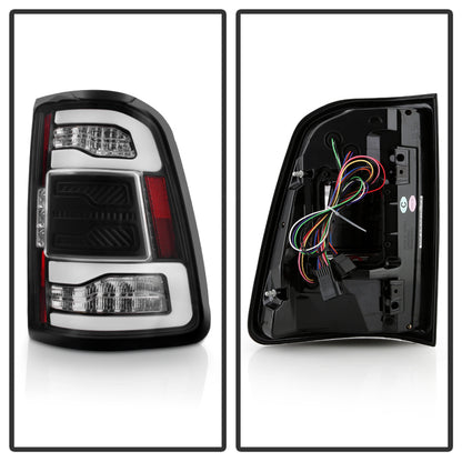 SPYDER Dodge RAM 1500 19-21 Factory LED Model LED Tail Lights - Red Clear ALT-YD-DR19LED-SEQ-BK 5088505 5088505 User 1
