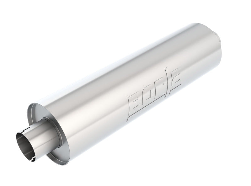 Borla Heavy Duty (Truck) Muffler - 3in Center-Center 24in x 6.75in Round (Notched) 400500 400500 Photo - Primary
