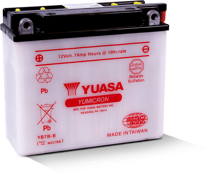 Yuasa Battery Yuasa YB7B-B Yumicron 12 Volt Battery YUAM227BB