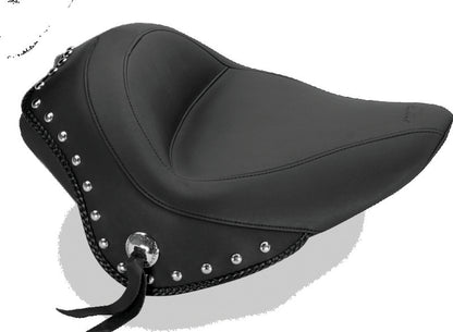 Mustang Motorcycle Mustang 11-13 Harley Blackline,12-17 Slim/Slim S Wide Stud Touring Solo Seat w/Studs - Black 76750 76750 Photo - Primary