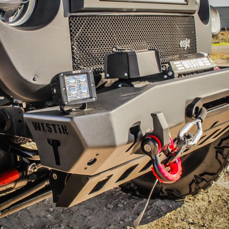 Westin WJ2 Stubby Front Bumper 59-80065 Photo - Mounted